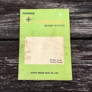 Toyota Corona Repair Manual RT40 Series Chassis